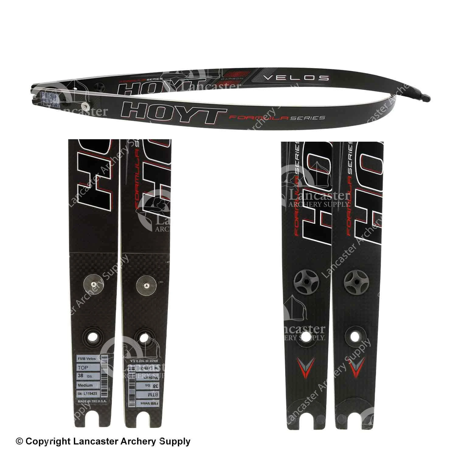 Hoyt Formula Matte Velos Bamboo Limbs (Open Box X1030151) 2 Hoyt Formula Matte Velos Bamboo Limbs (Open Box X1030151) - Image 2