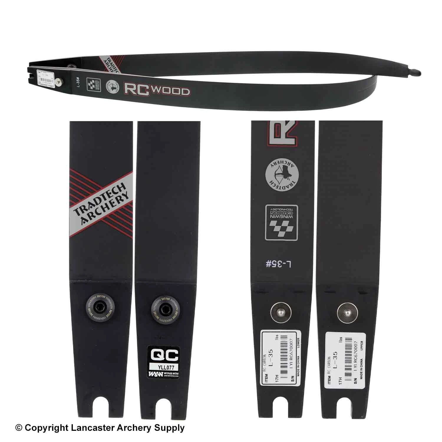 TradTech RC Carbon/Wood Recurve Limbs (Open Box X1030208) 2 TradTech RC Carbon/Wood Recurve Limbs (Open Box X1030208) - Image 2