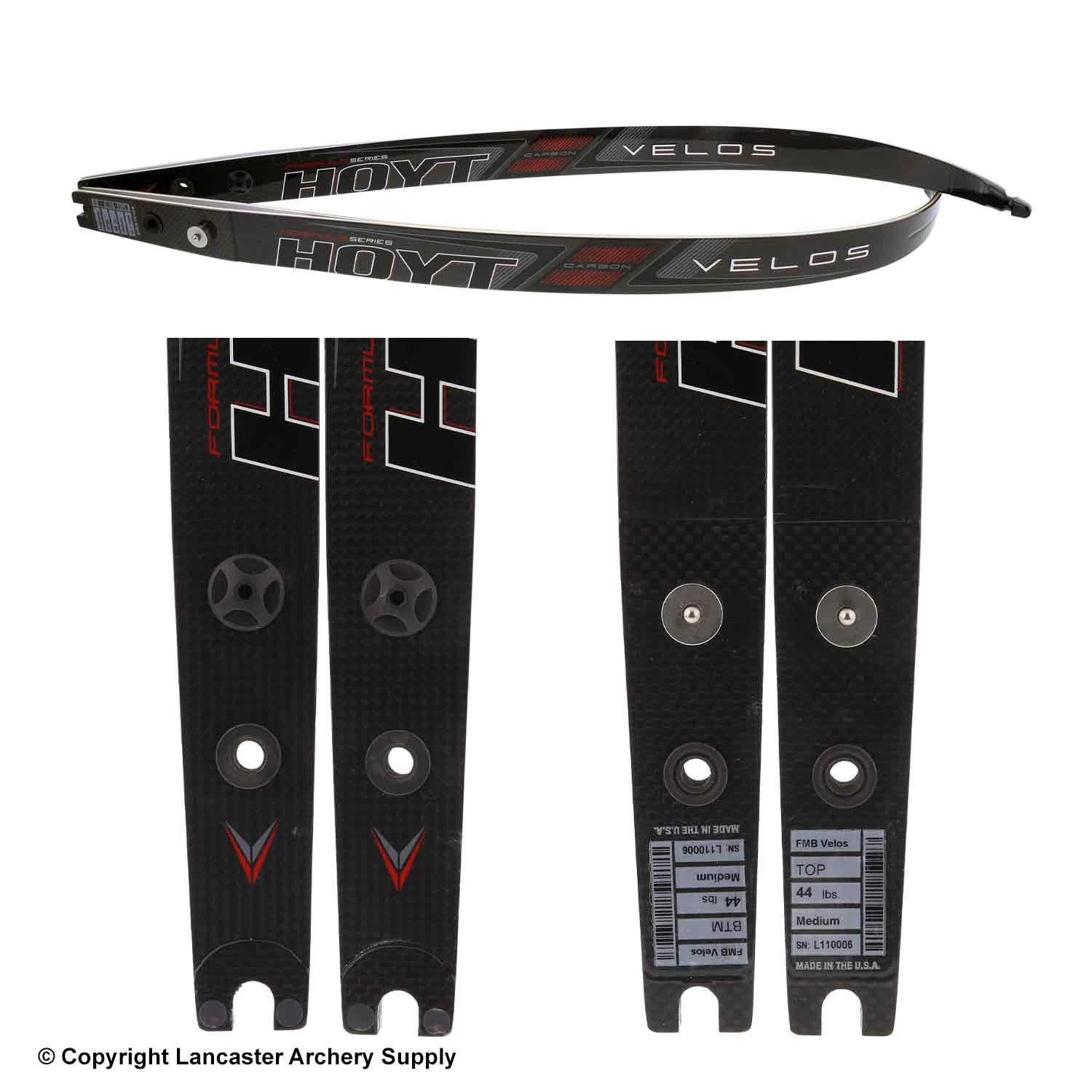 Hoyt Formula Carbon Velos Bamboo Recurve Limbs (Open Box X1030451) 2 Hoyt Formula Carbon Velos Bamboo Recurve Limbs (Open Box X1030451) - Image 2