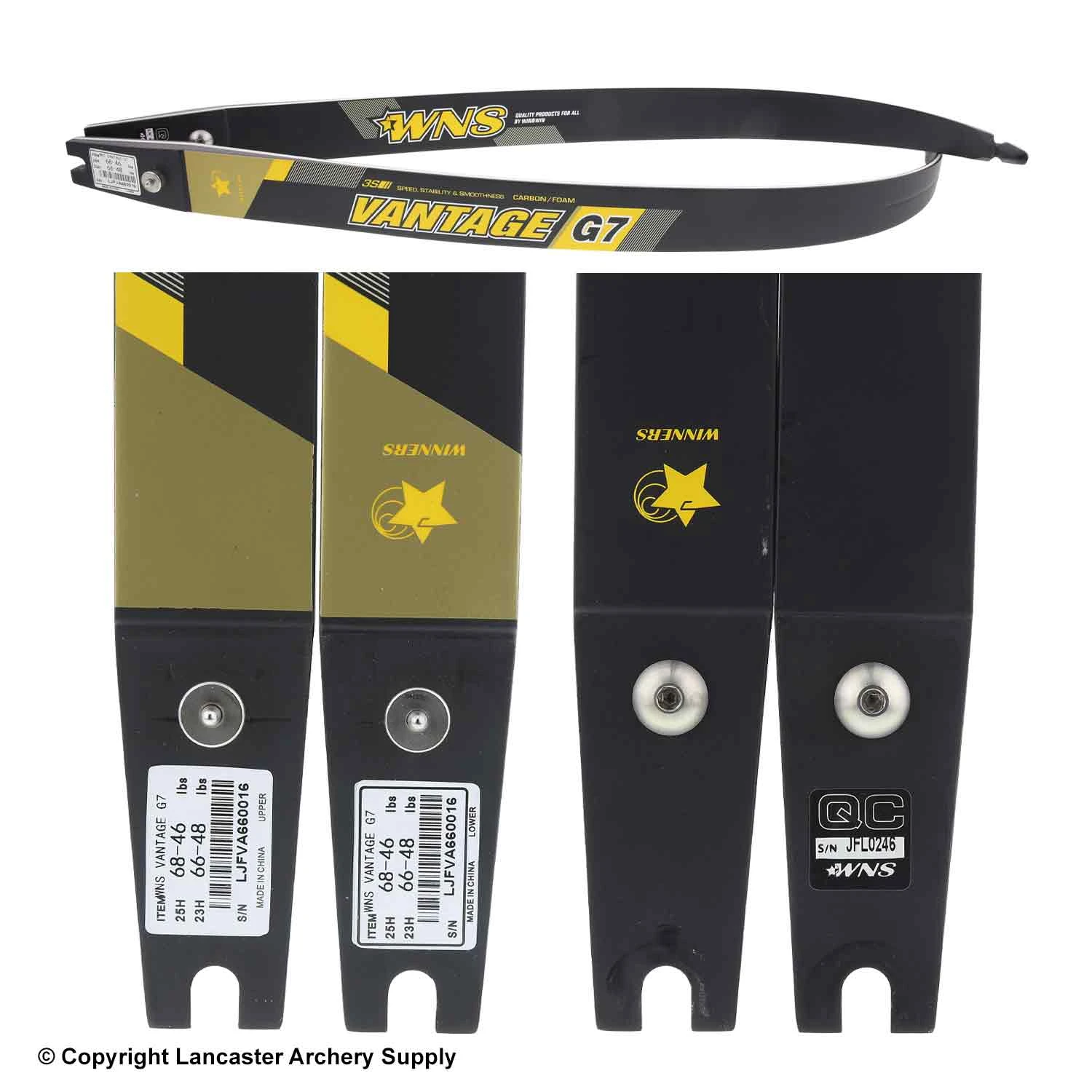 WNS Vantage G7 Recurve Limbs (Open Box X1031265) 2 WNS Vantage G7 Recurve Limbs (Open Box X1031265) - Image 2