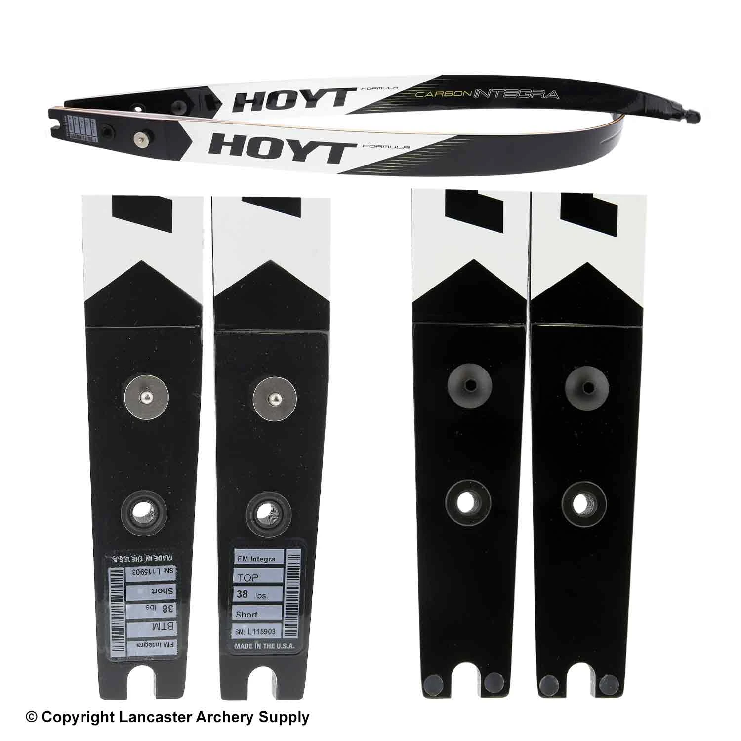 Hoyt Formula Carbon Integra Recurve Limbs (Open Box X1031951) 2 Hoyt Formula Carbon Integra Recurve Limbs (Open Box X1031951) - Image 2
