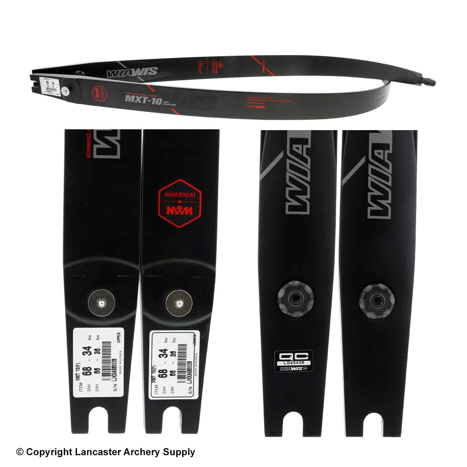 Win & Win MXT-10 ILF Recurve LImbs (Open Box X1031957) 2 Win & Win MXT-10 ILF Recurve LImbs (Open Box X1031957) - Image 2