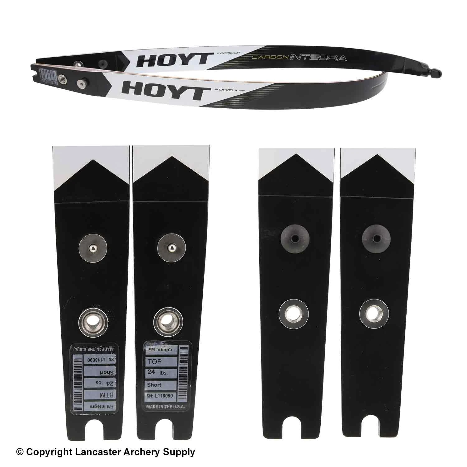 Hoyt Formula Carbon Integra Recurve Limbs (Open Box X1032299) 2 Hoyt Formula Carbon Integra Recurve Limbs (Open Box X1032299) - Image 2